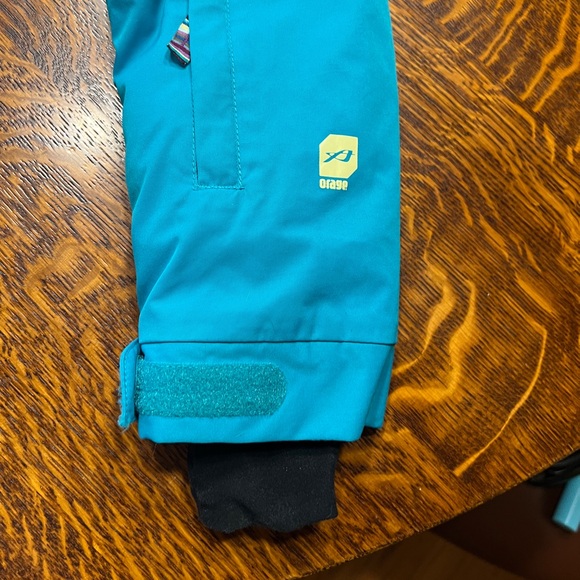 Orage Girl’s Winter Ski Coat EUC size XL Turquoise Blue - Picture 7 of 11